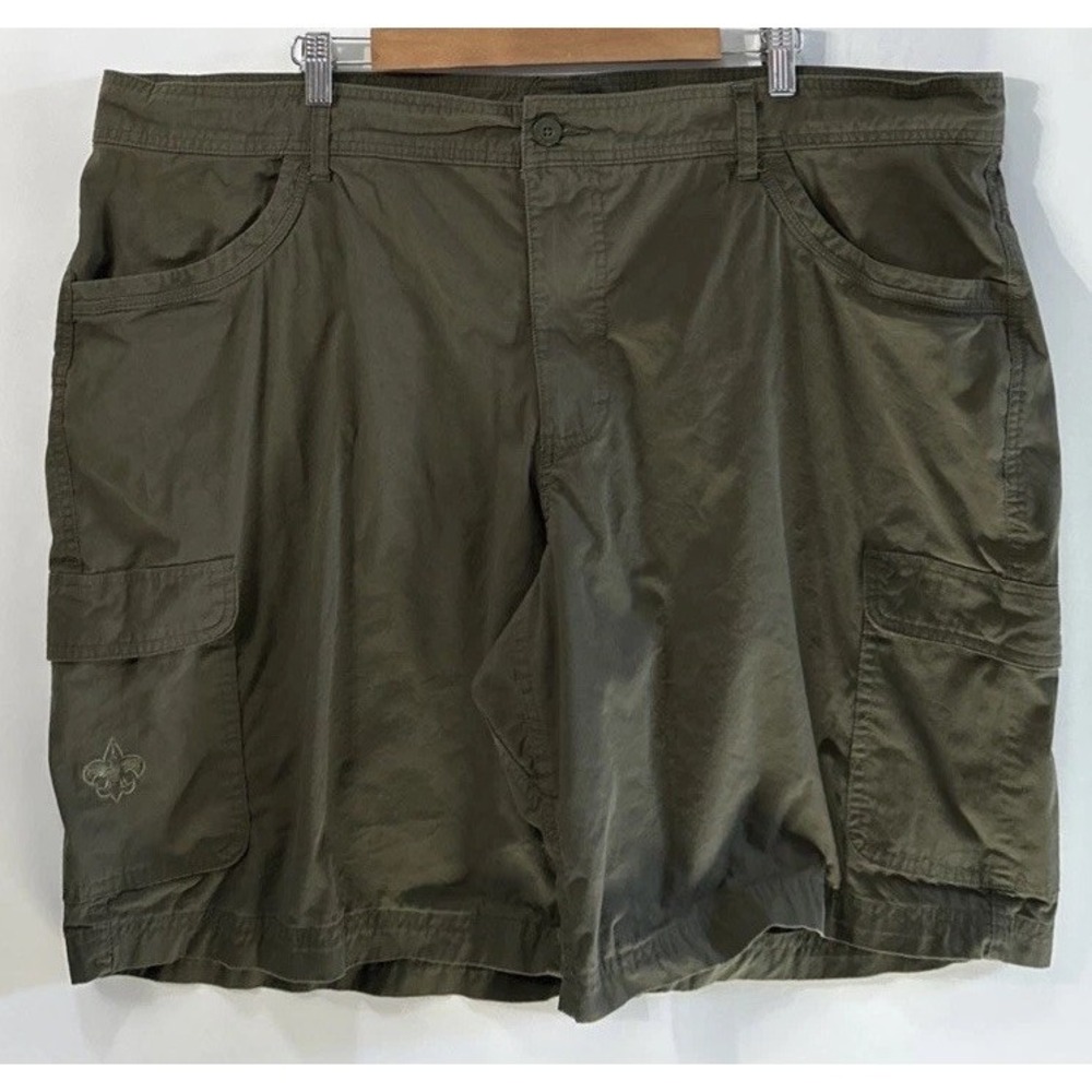 Mens Boy Scouts‎ of America Shorts Green Cargo BSA Uniform Sz 48